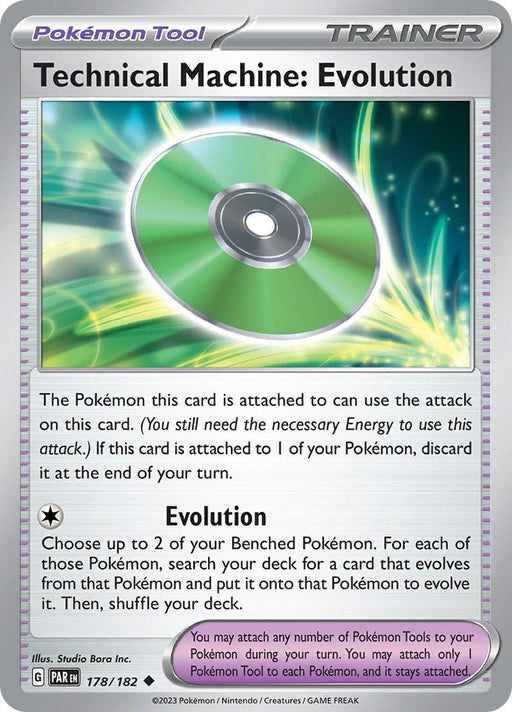 Pokemon Technical Machine: Evolution 178/182 SV04: Paradox Rift Reverse Holo - Eterna Cards