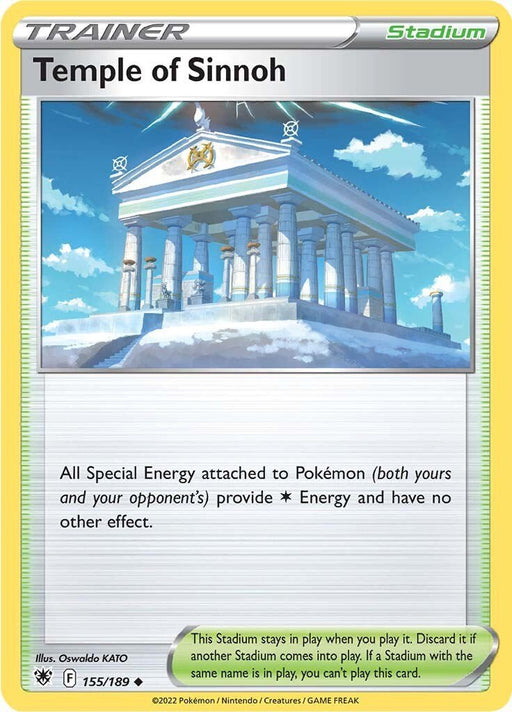 Pokemon Temple of Sinnoh 155/189 SWSH10: Astral Radiance Reverse Holo - EternaCards