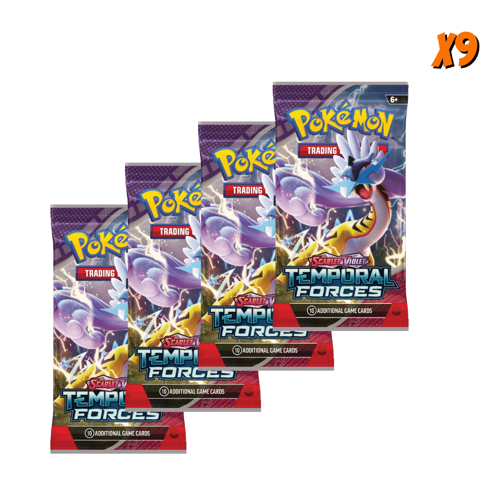 Pokemon Temporal Forces Booster Pack Bundle (9 Packs) EternaCards Pokemon Temporal Forces Booster Pack Bundle (9 Packs) EternaCards
