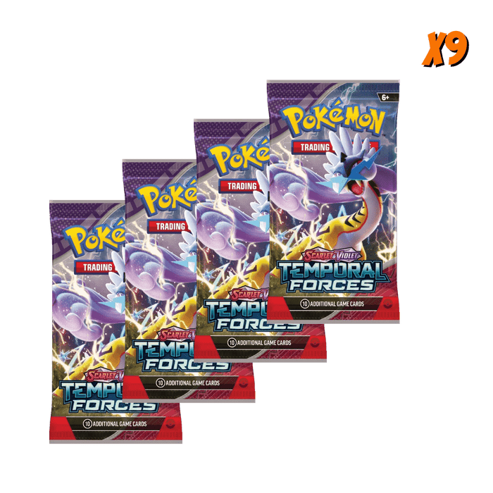 Pokemon Temporal Forces Booster Pack Bundle (9 Packs) - EternaCards