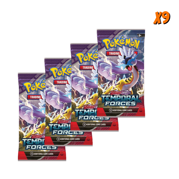 Pokemon Temporal Forces Booster Pack Bundle (9 Packs) EternaCards Pokemon Temporal Forces Booster Pack Bundle (9 Packs) EternaCards