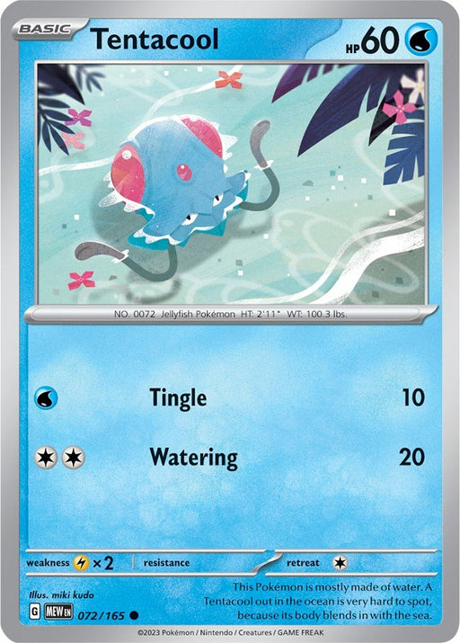 Pokemon Tentacool 072/165 SV: Scarlet & Violet 151 Normal - EternaCards