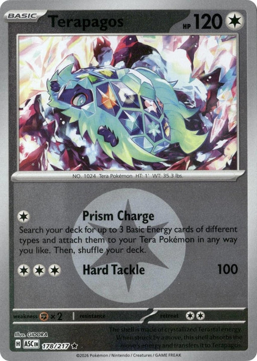 Pokemon Terapagos (Energy Symbol Pattern) 178/217 ME: Ascended Heroes Reverse Holo - Eterna Cards