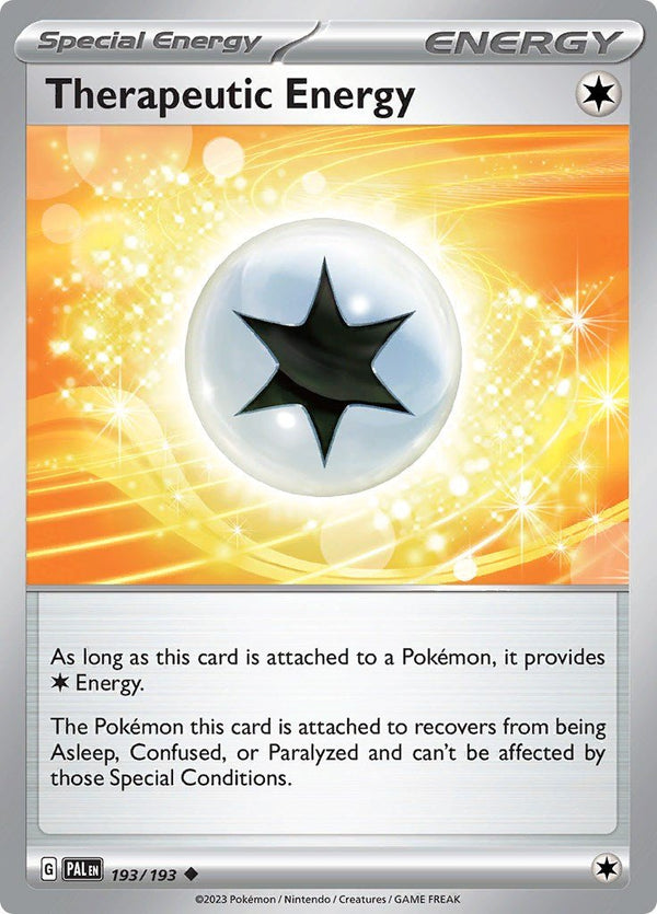 Pokemon Therapeutic Energy 193/193 SV02: Paldea Evolved Reverse Holofoil