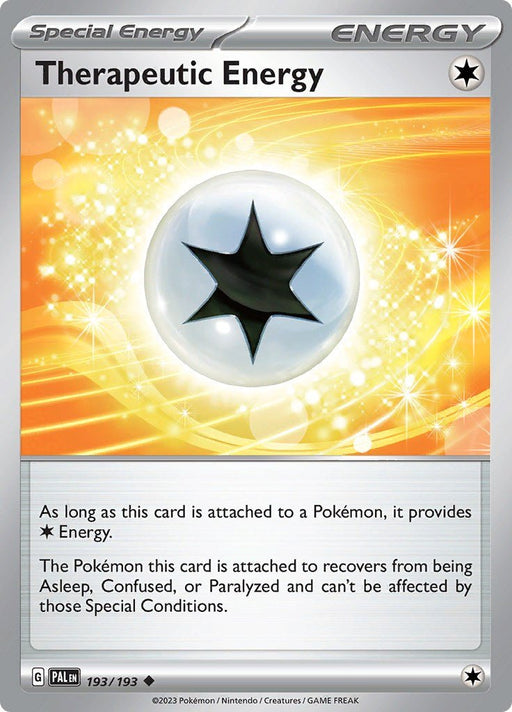Pokemon Therapeutic Energy 193/193 SV02: Paldea Evolved Reverse Holofoil - EternaCards