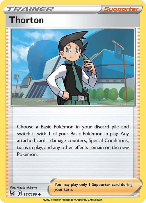 Pokemon Thorton 167/196 SWSH11: Lost Origin Reverse Holo - EternaCards