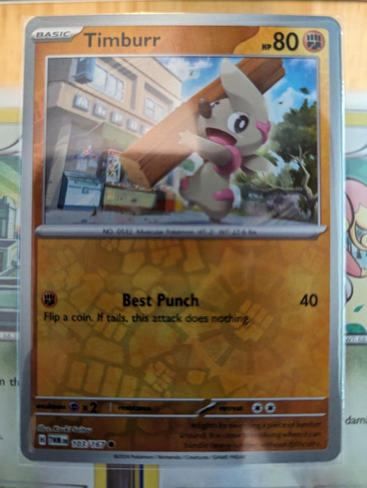 Pokemon Timburr - 103/167 SV06: Twilight Masquerade Normal - Eterna Cards