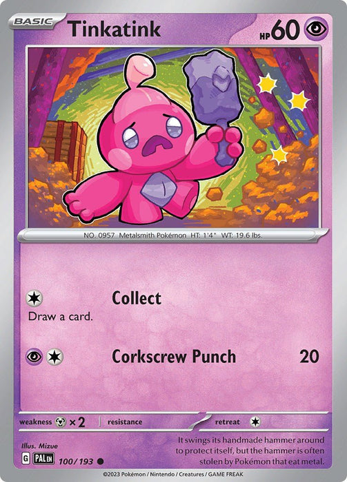 Pokemon Tinkatink - 100/193 SV02: Paldea Evolved Normal - Eterna Cards
