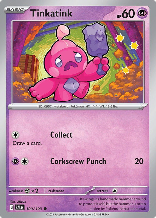 Pokemon Tinkatink - 100/193 SV02: Paldea Evolved Normal - Eterna Cards