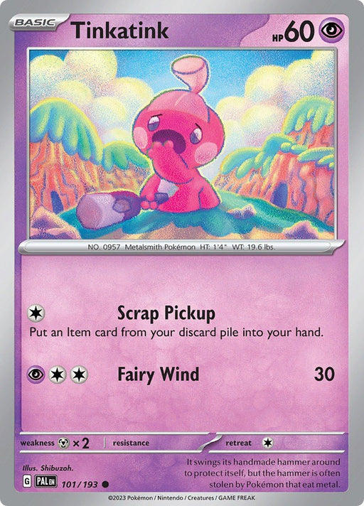 Pokemon Tinkatink - 101/193 SV02: Paldea Evolved Normal - Eterna Cards