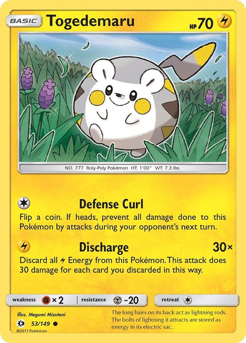 Pokemon Togedemaru 53/149 SM Base Set Normal - Eterna Cards