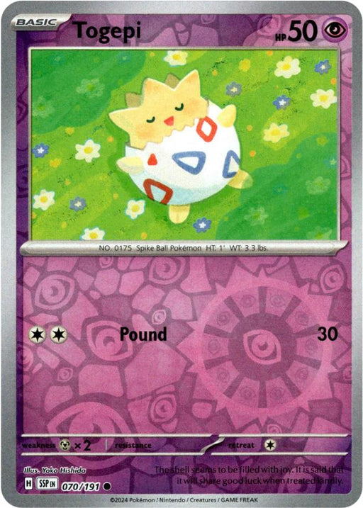 Pokemon Togepi 070/191 SV08: Surging Sparks Normal - Eterna Cards