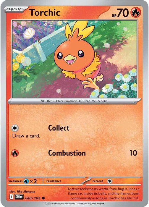 Pokemon Torchic 040/182 SV10: Destined Rivals Reverse Holo - EternaCards