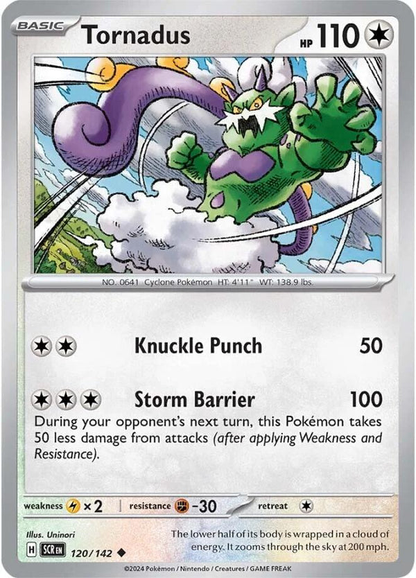 Pokemon Tornadus 120/142 SV07: Stellar Crown Normal
