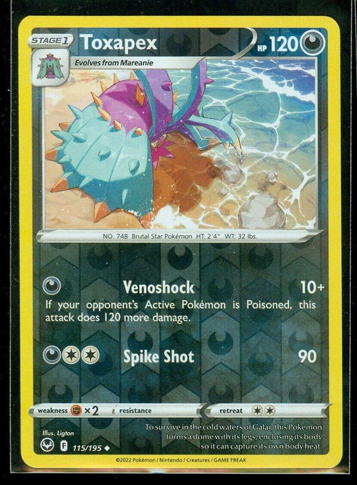 Pokemon Toxapex 115/195 SWSH12: Silver Tempest Normal - Eterna Cards
