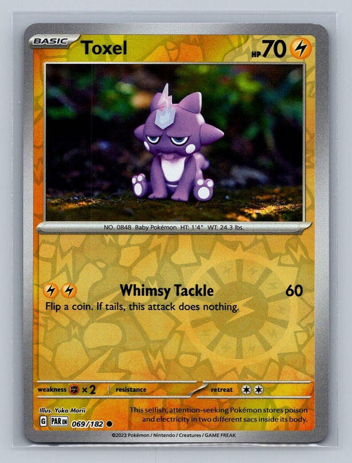 Pokemon Toxel 069/182 SV04: Paradox Rift Normal - Eterna Cards