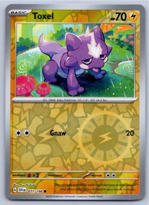 Pokemon Toxel 071/198 SV01: Scarlet & Violet Base Set Normal - Eterna Cards