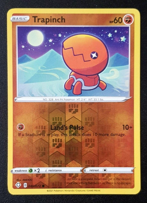 Pokemon Trapinch 040/072 Shining Fates Normal - Eterna Cards