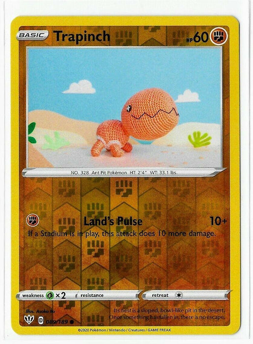 Pokemon Trapinch 089/189 SWSH03: Darkness Ablaze Normal - Eterna Cards