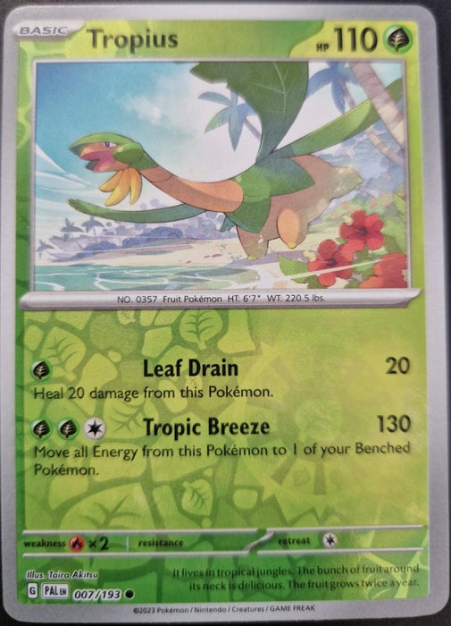 Pokemon Tropius - 007/193 SV02: Paldea Evolved Normal - Eterna Cards