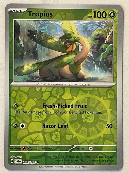 Pokemon Tropius 007/198 SV01: Scarlet & Violet Base Set Normal - Eterna Cards