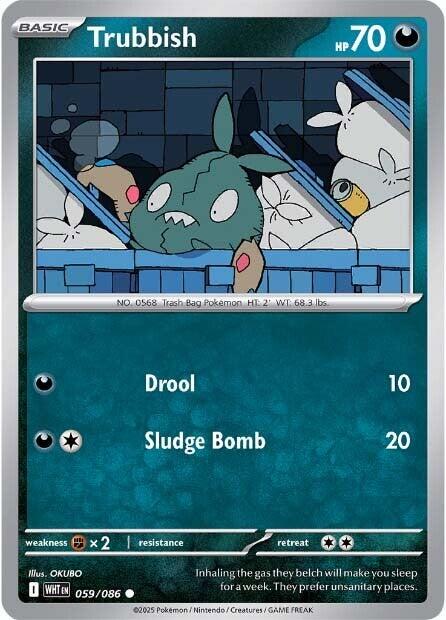 Pokemon Trubbish 059/086 SV: White Flare Normal - EternaCards