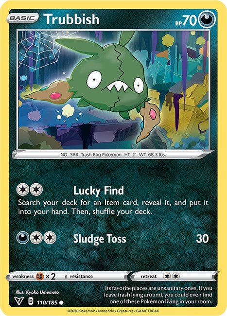 Pokemon Trubbish 110/185 SWSH04: Vivid Voltage Normal - EternaCards