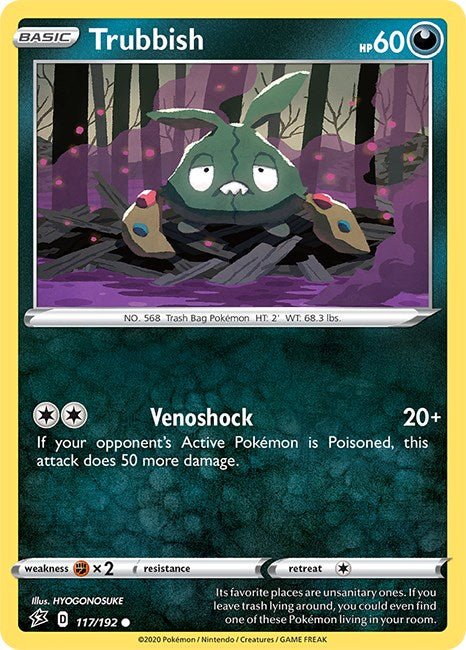 Pokemon Trubbish 117/192 SWSH02: Rebel Clash Normal