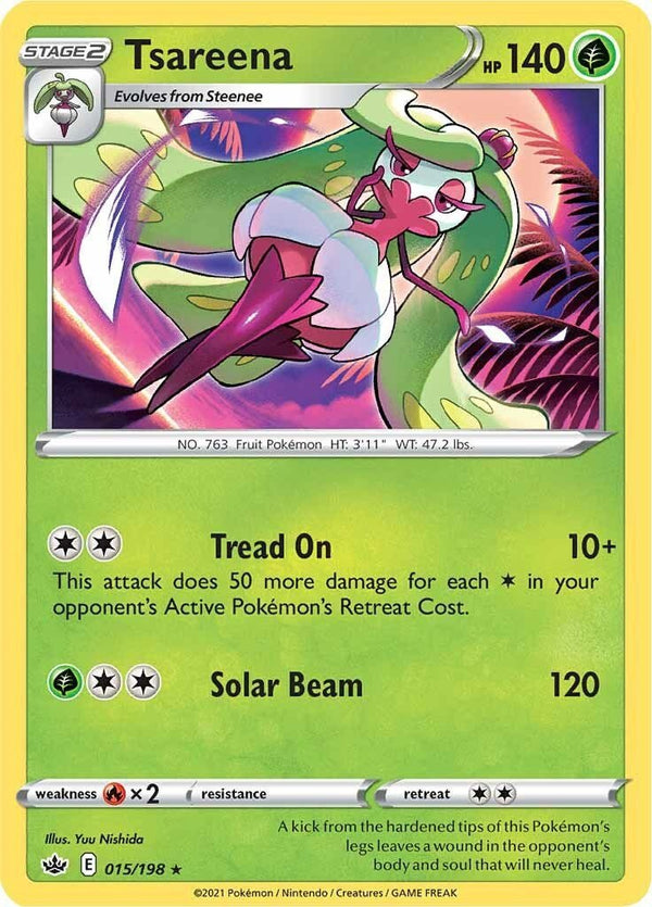 Pokemon Tsareena 015/198 SWSH06: Chilling Reign Normal