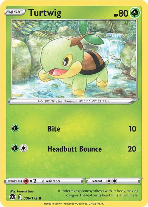 Pokemon Turtwig 006/172 SWSH09: Brilliant Stars Normal - EternaCards