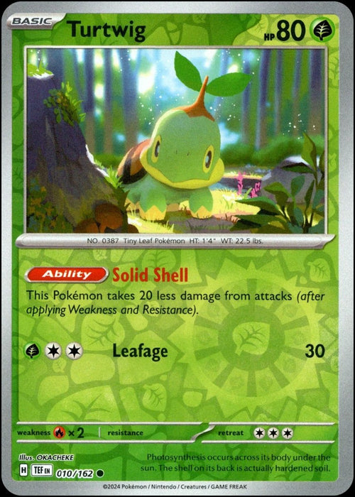Pokemon Turtwig 010/162 SV05: Temporal Forces Normal - Eterna Cards