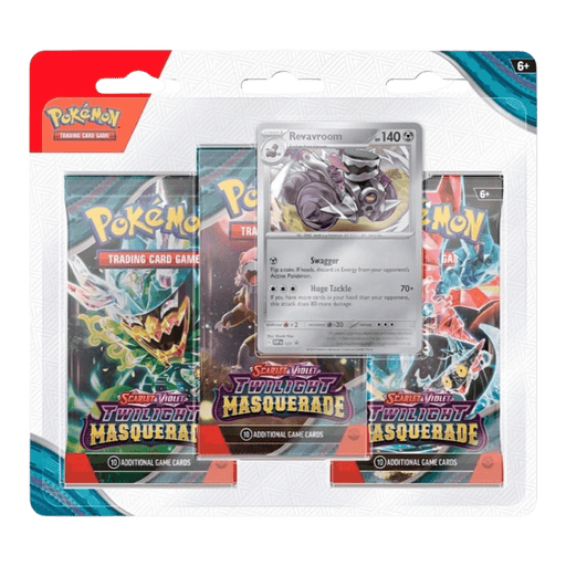Pokemon Twilight Masquerade 3 - Pack Blister (Revavroom/Snorlax) - EternaCards