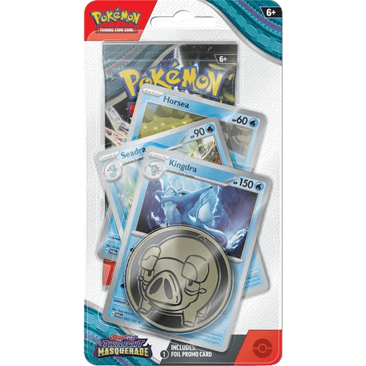 Pokemon Twilight Masquerade Premium Checklane Blister (Kingdra/PorygonZ) - EternaCards