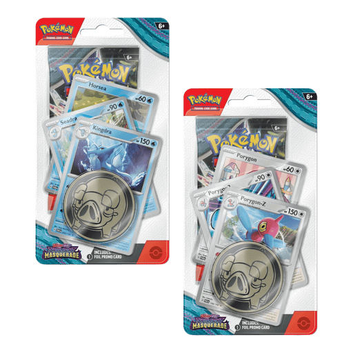 Pokemon Twilight Masquerade Premium Checklane Blister (Kingdra/PorygonZ) - EternaCards