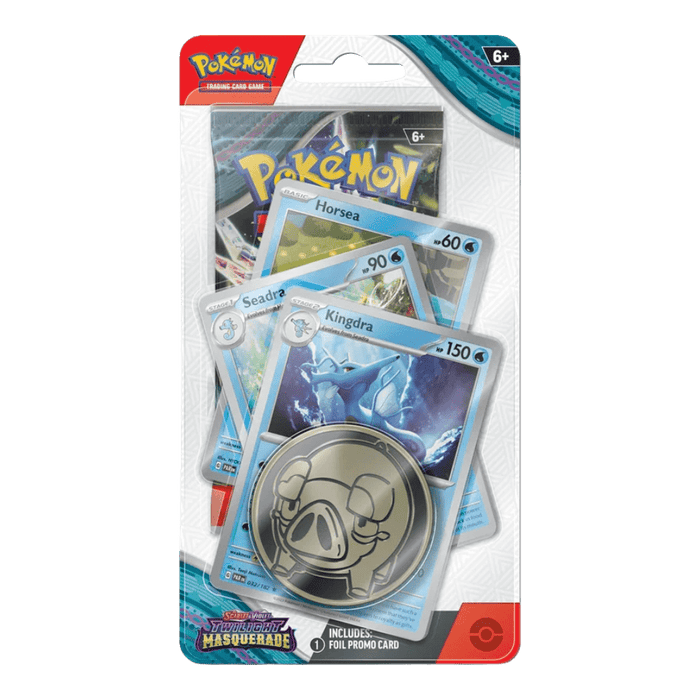 Pokemon Twilight Masquerade Premium Checklane Blister (Kingdra/PorygonZ) - EternaCards