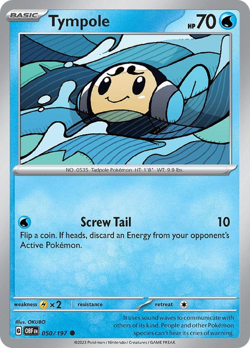 Pokemon Tympole 050/197 SV03: Obsidian Flames Normal - EternaCards