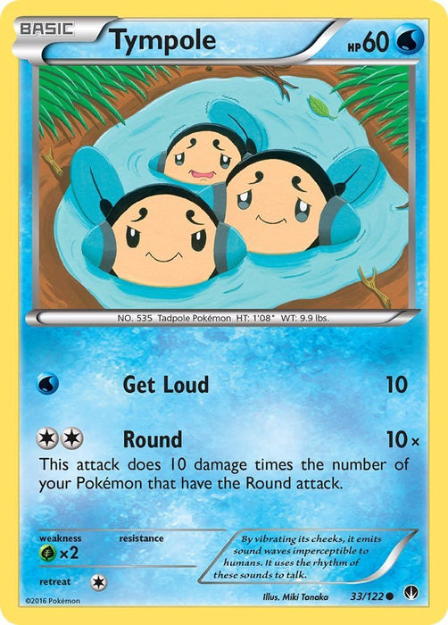 Pokemon Tympole 33/122 XY - BREAKpoint Normal - EternaCards