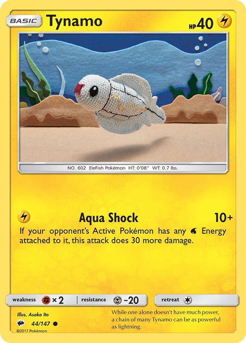 Pokemon Tynamo 44/147 SM - Burning Shadows Normal - Eterna Cards
