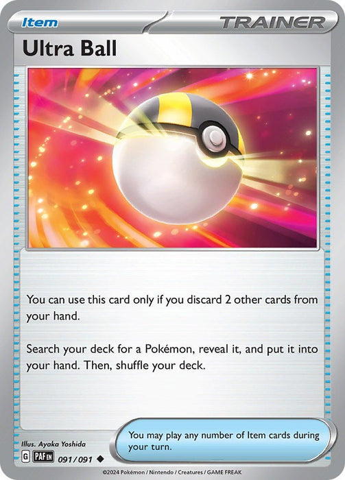 Pokemon Ultra Ball 091/091 SV: Paldean Fates Reverse Holo - EternaCards