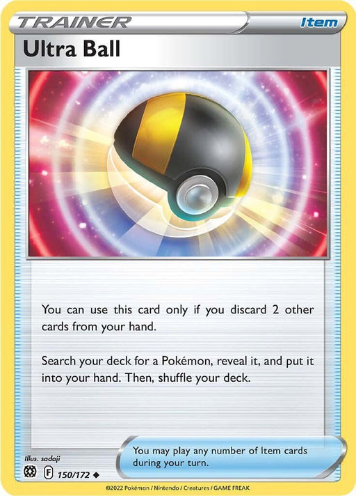 Pokemon Ultra Ball 150/172 SWSH09: Brilliant Stars Reverse Holo - EternaCards