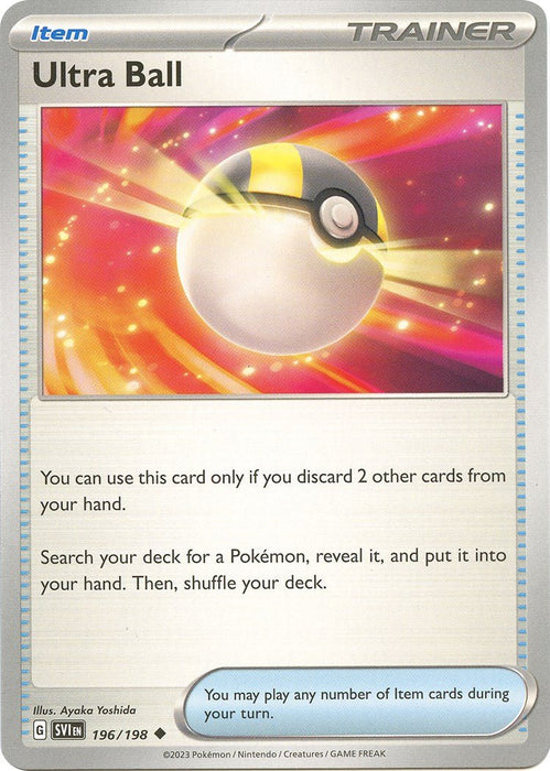 Pokemon Ultra Ball 196/198 SV01: Scarlet & Violet Base Set Reverse Holo - Eterna Cards