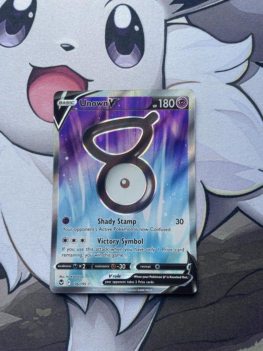 Pokemon - Unown V 176/195 - Silver Tempest - Full Art - EternaCards