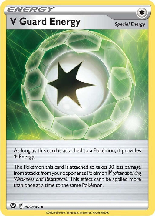 Pokemon V Guard Energy 169/195 SWSH12: Silver Tempest Reverse Holo - EternaCards