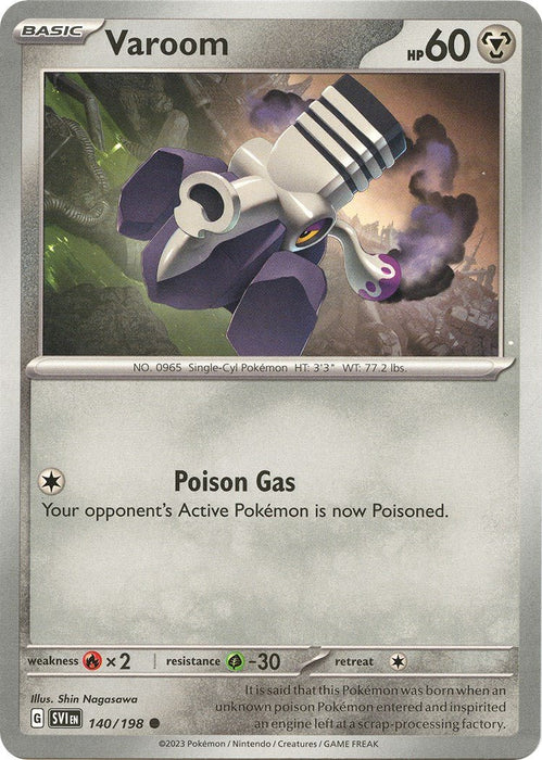 Pokemon Varoom - 140/198 140/198 SV01: Scarlet & Violet Base Set Normal - EternaCards