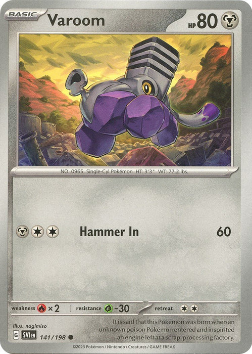 Pokemon Varoom - 141/198 141/198 SV01: Scarlet & Violet Base Set Normal - EternaCards