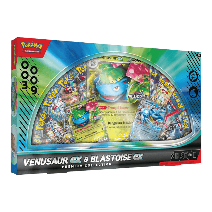 Pokemon Venusaur ex & Blastoise ex Premium Collection Box - EternaCards