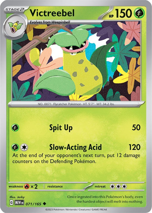 Pokemon Victreebel 071/165 SV: Scarlet & Violet 151 Reverse Holo - EternaCards