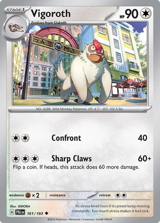 Pokemon Vigoroth 161/193 SV02: Paldea Evolved Normal - EternaCards