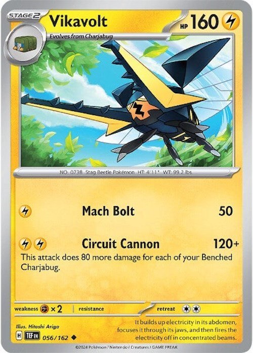 Pokemon Vikavolt 056/162 SV05: Temporal Forces Normal - EternaCards