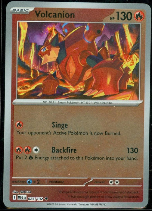 Pokemon Volcanion 025/132 ME01: Mega Evolution Normal - Eterna Cards